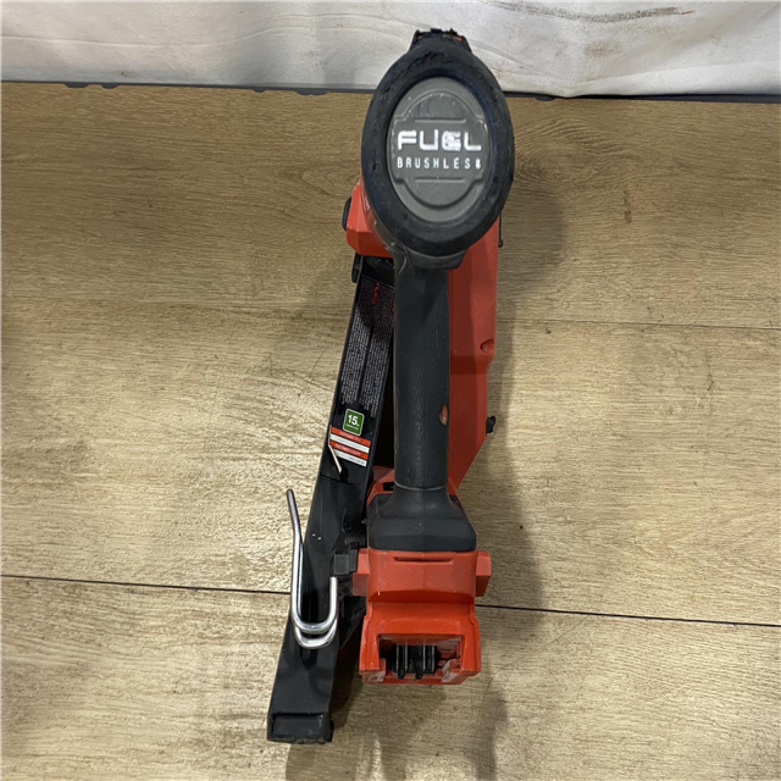 AS-IS Milwaukee FUEL 18-Volt Lithium-Ion Brushless Cordless Gen II 15-Gauge Angled Finish Nailer (Tool-Only)