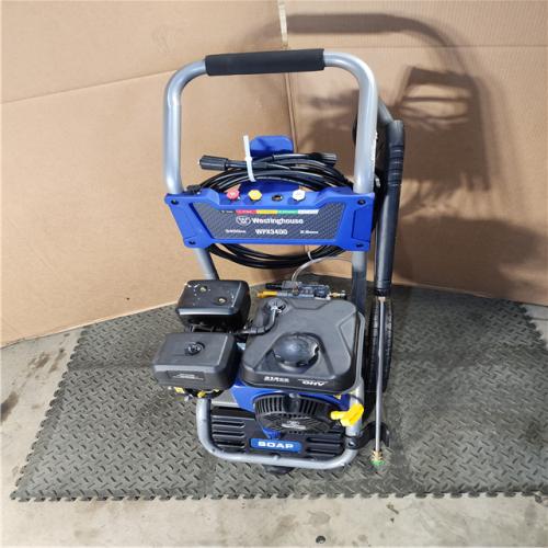 HOUSTON LOCATION - AS-IS Westinghouse 3400-PSI  2.5-GPM Gas Pressure Washer with 5 Nozzles & Soap Tank