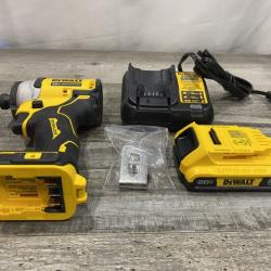 AS-IS DEWALT Atomic 20V Max Lithium-Ion Brushless Cordless Compact 1/4 in. Impact Driver Kit