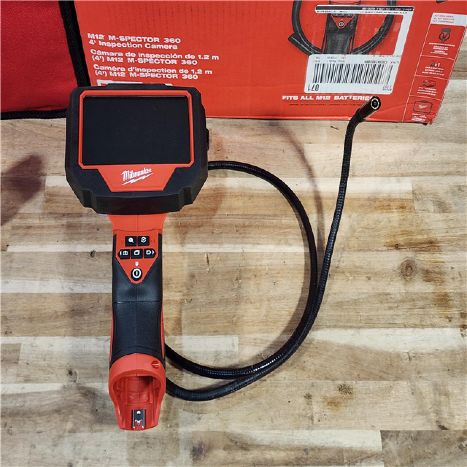 HOUSTON LOCATION - AS-IS Milwaukee 12V Lithium-Ion Cordless M-SPECTOR 360-Degree 4 ft. Inspection Camera Kit