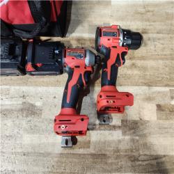HOUSTON LOCATION - AS - IS Milwaukee 18-Volt Lithium-Ion Brushless Cordless Compact Hammer Drill/Impact Combo Kit