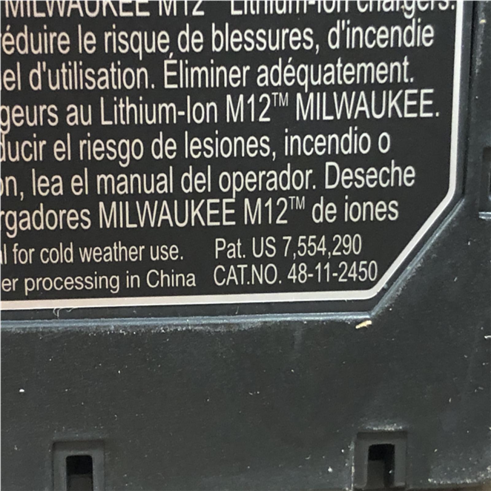 AS-IS Milwaukee 12V Lithium-Ion XC High Output 5.0 Ah Battery Pack (2-Pack) Starter Kit with Charger