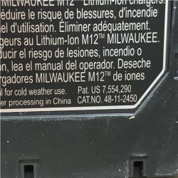 AS-IS Milwaukee 12V Lithium-Ion XC High Output 5.0 Ah Battery Pack (2-Pack) Starter Kit with Charger