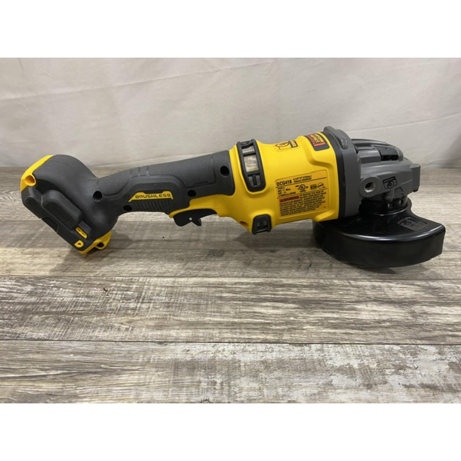 AS-IS DEWALT FLEXVOLT 60V MAX Cordless Brushless 4.5 in. to 6 in. Small Angle Grinder with Kickback Brake (Tool Only)