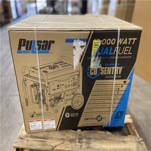 DALLAS LOCATION - Pulsar 13,000/10,000 -Watt Dual-Fuel Gasoline and Propane with Push to Start Portable