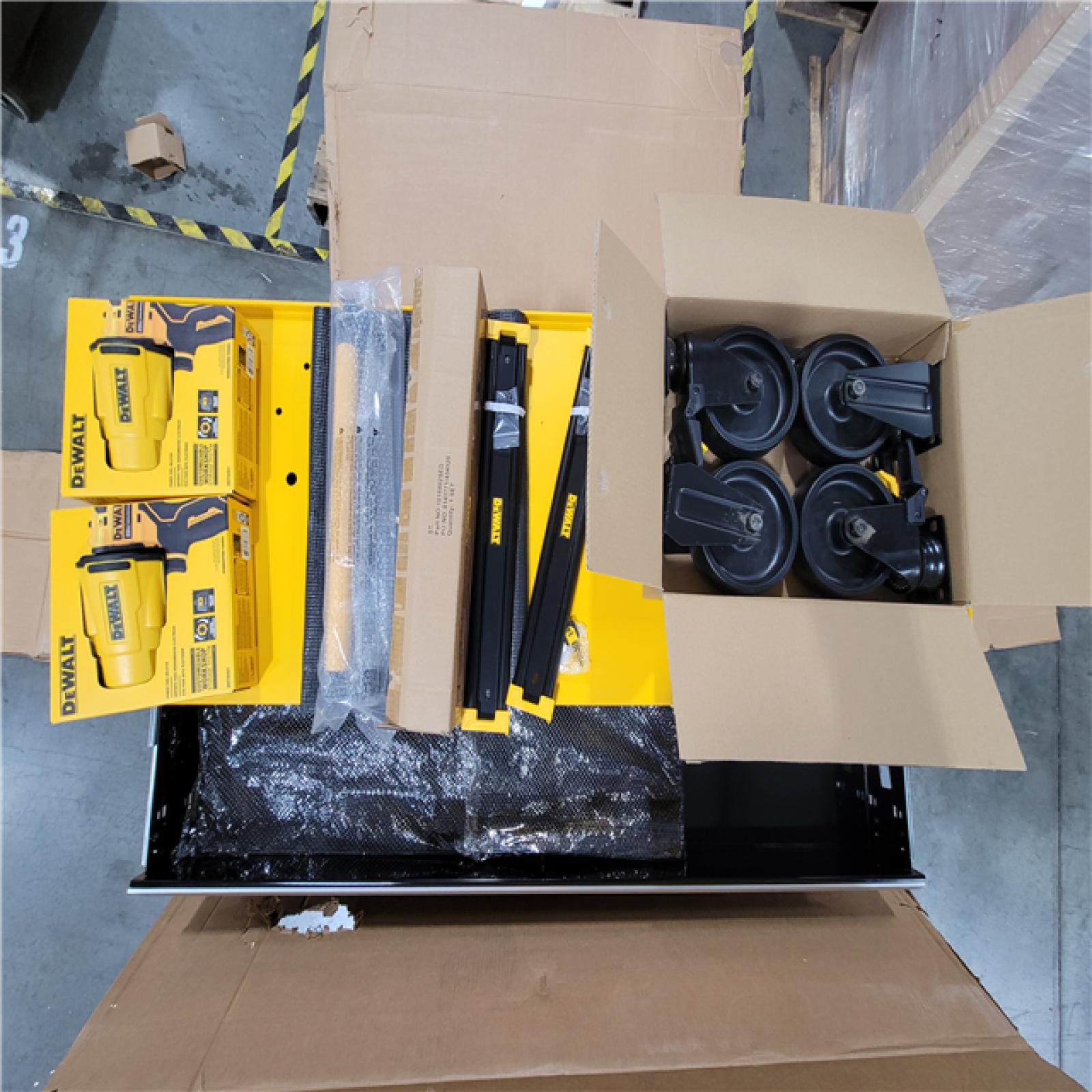 CALIFORNIA AS-IS DEWALT 52 WIDE 8-DRAWER ROLLING TOOL CABINET