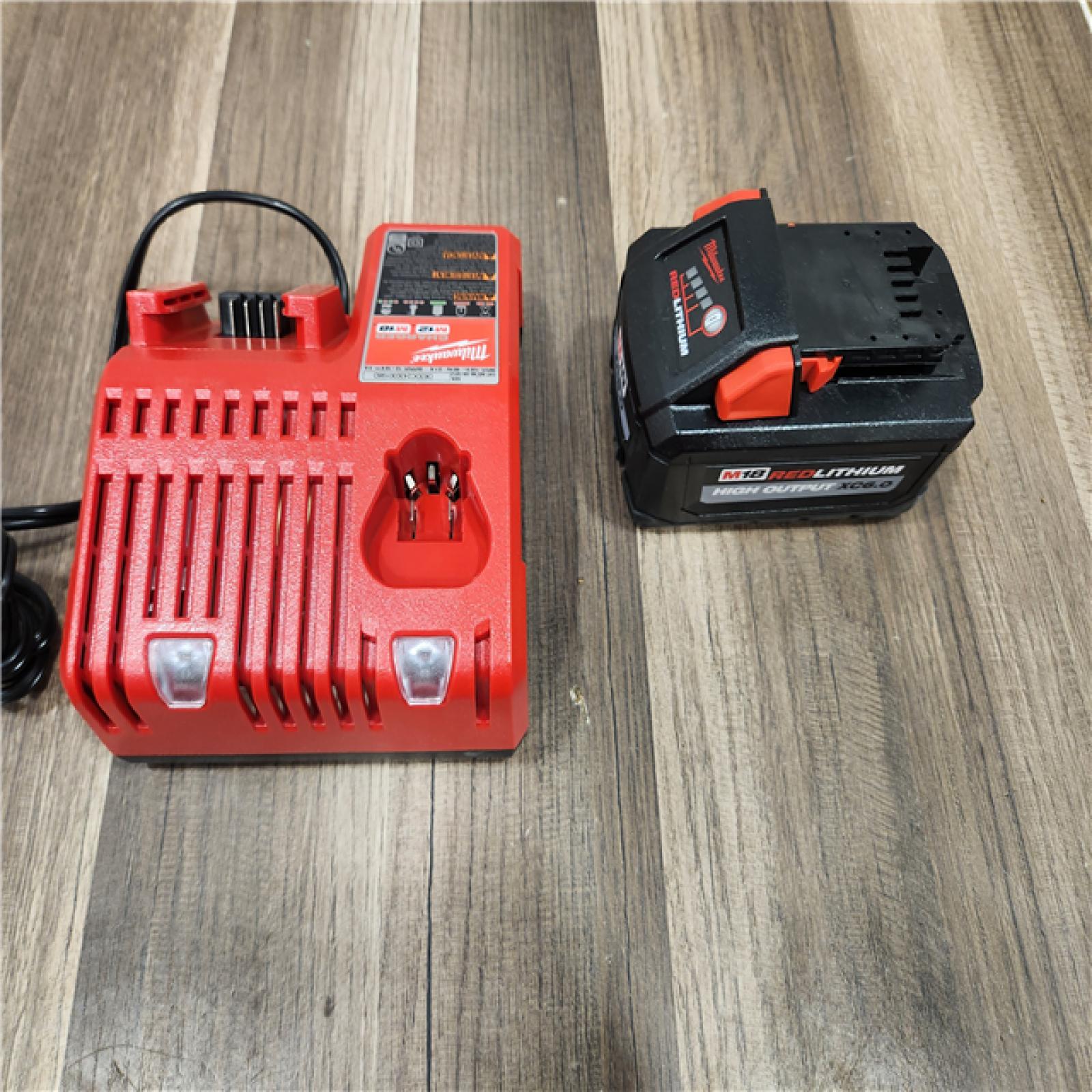 AS-IS Milwaukee M18 18-Volt Lithium-Ion High Output Starter Kit with 6.0 Ah Battery and Charger