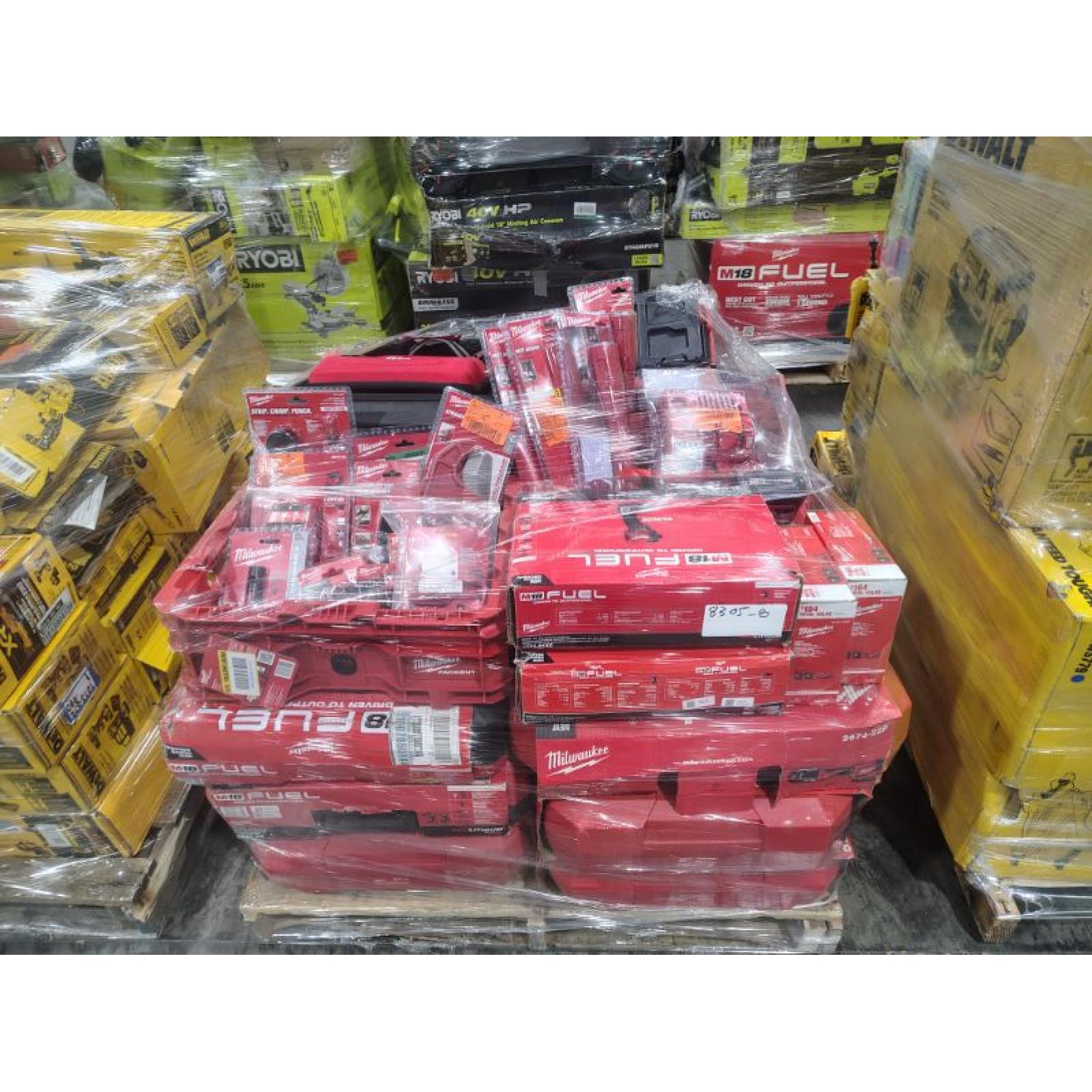 Pittston Location As-Is Power Tools Partial Truckload (13 Pallets) 8305-B