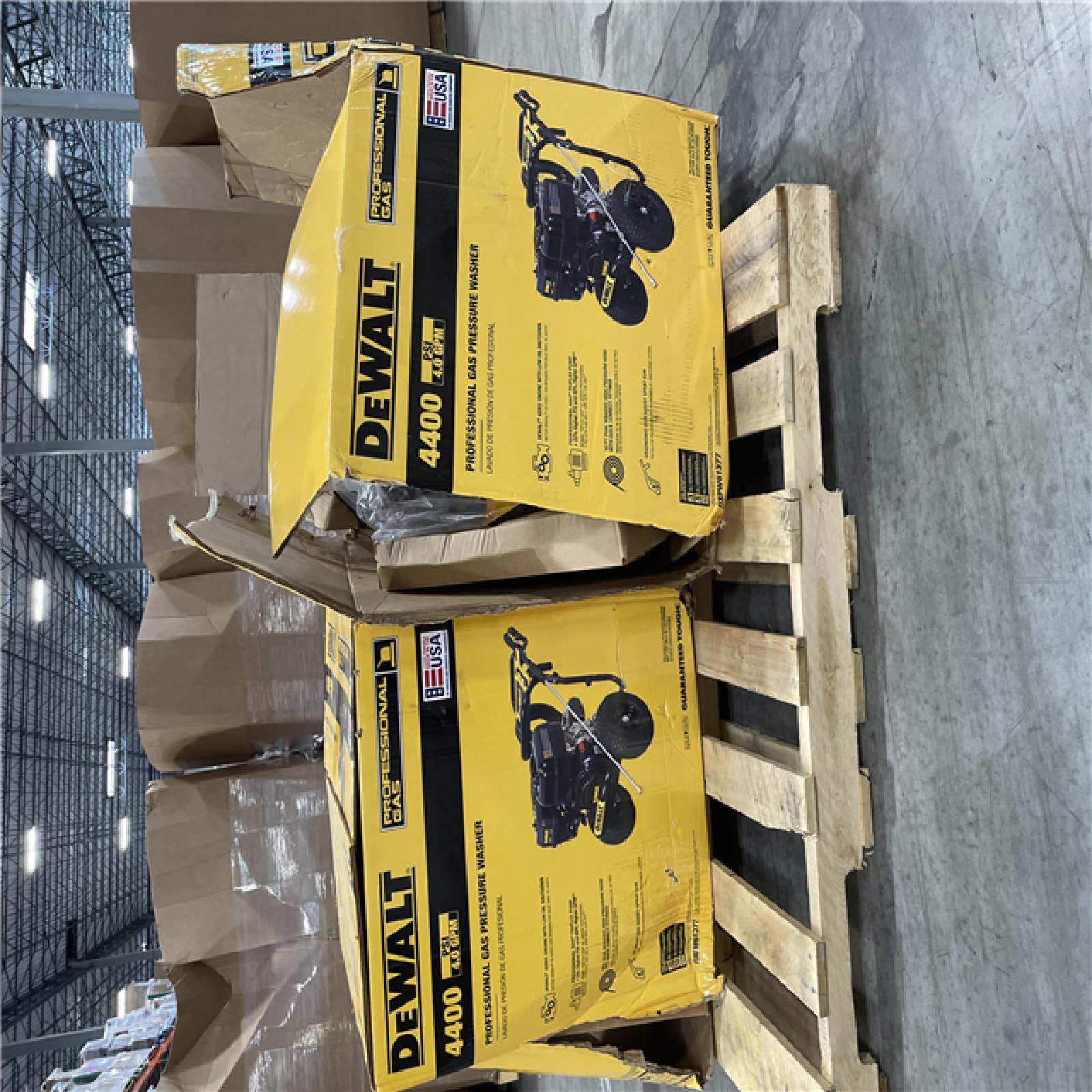 DALLAS LOCATION- AS IS- DEWALT 4400 PSI 4.0 GPM Gas Pressure Washer PALLET (2 UNITS)