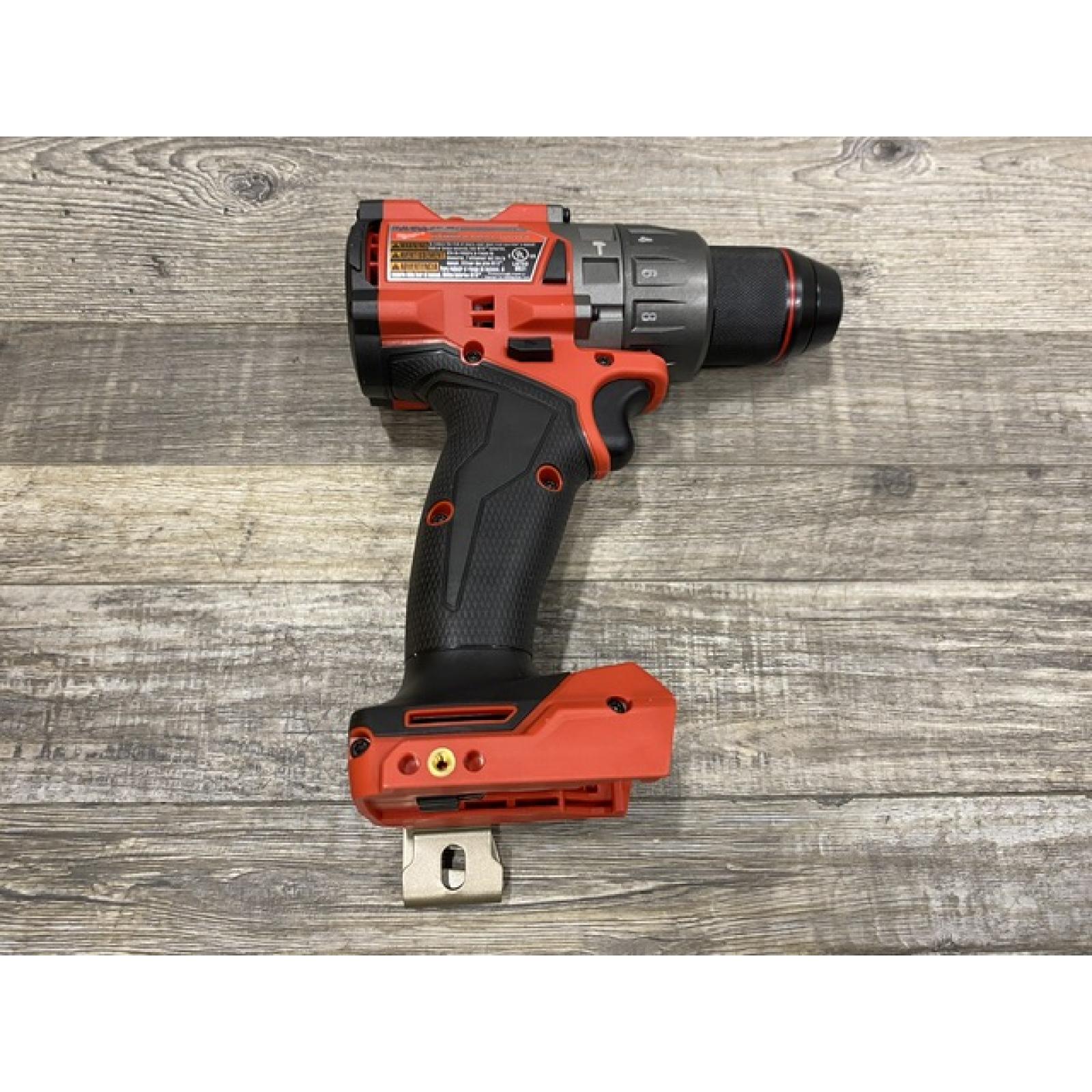 AS-IS Milwaukee FUEL 18V Lithium-Ion Brushless Cordless 1/2 in. Hammer Drill Driver Kit