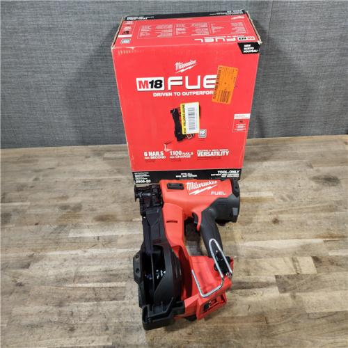 HOUSTON LOCATION - AS-IS Milwaukee M18 FUEL 18-Volt Lithium-Ion Brushless Cordless Coil Roofing Nailer (Tool Only)