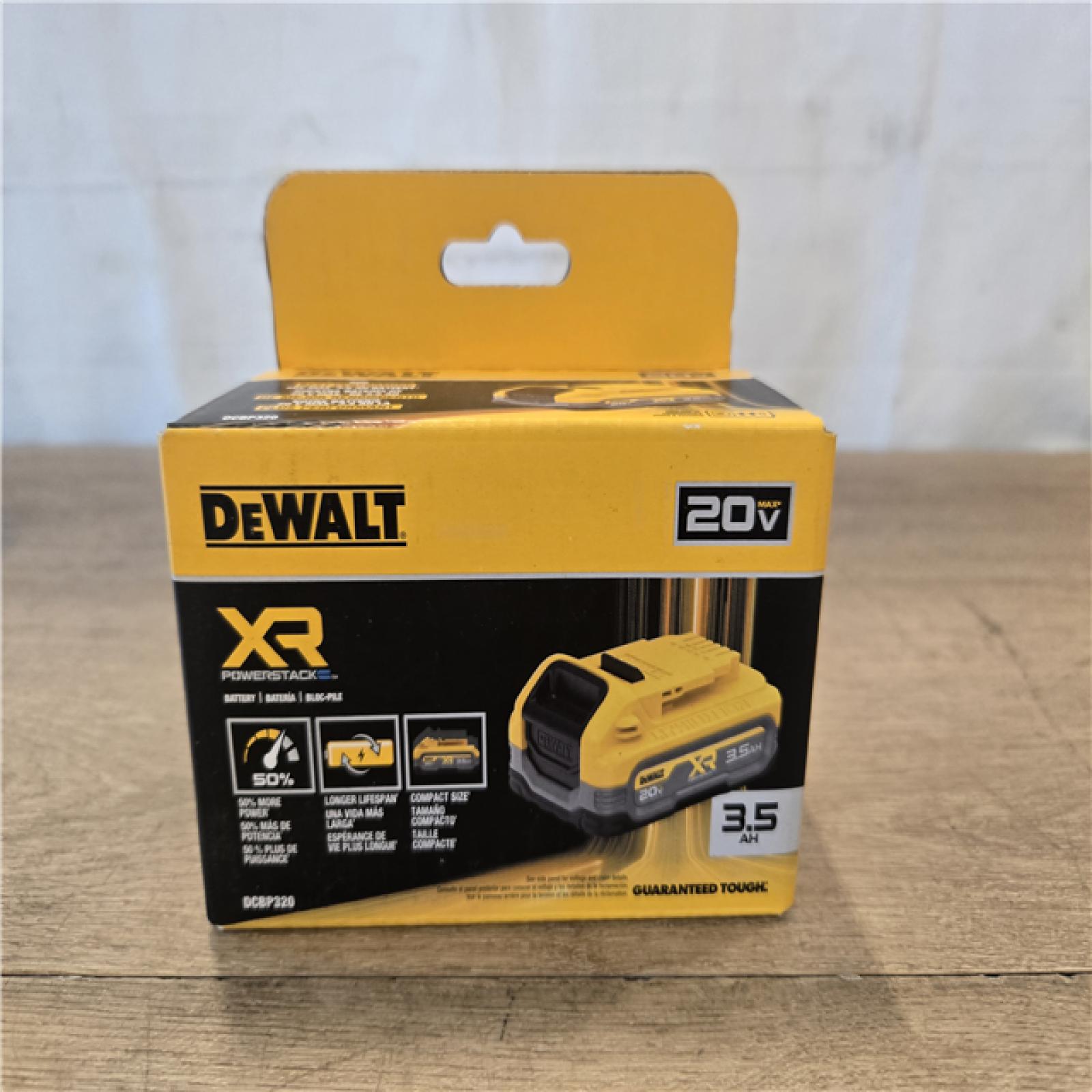 NEW!- DEWALT 20V MAX XR POWERSTACK Lithium-Ion 3.5Ah Battery