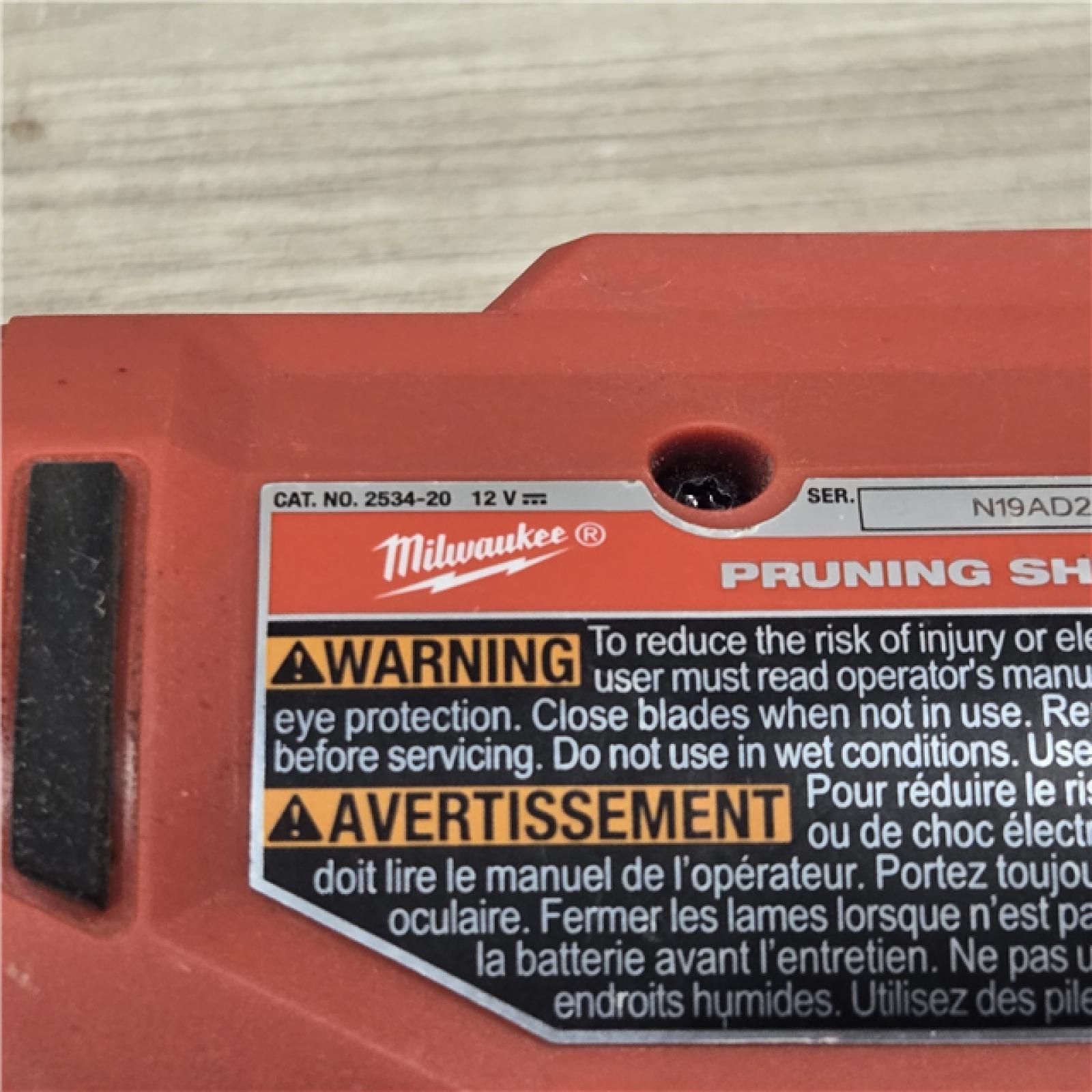 AS-IS M12 12V Cordless Pruner Shears (Tool Only)