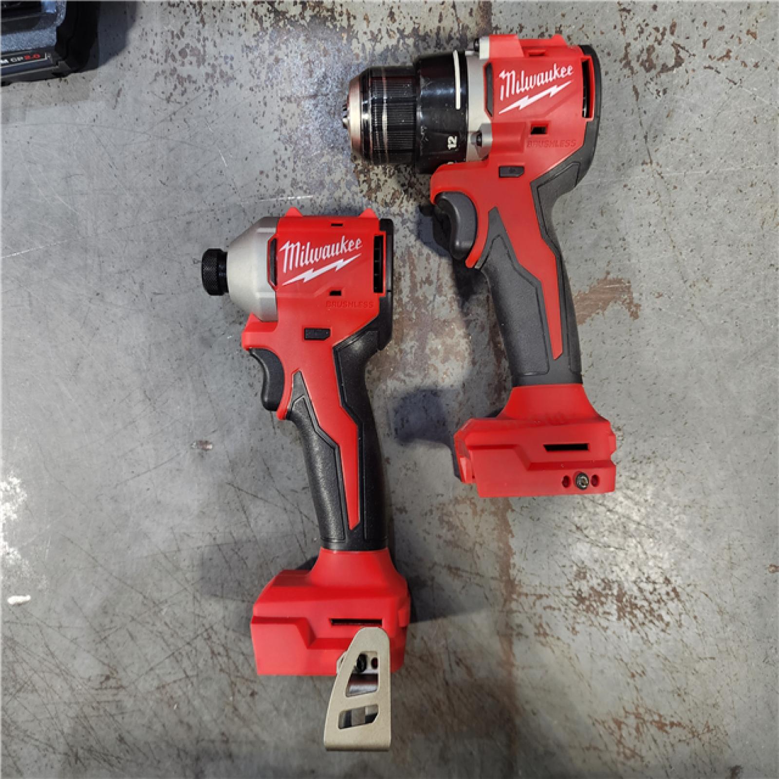 HOUSTON LOCATION - AS-IS M18 18V Lithium-Ion Brushless Cordless Compact Drill/Impact Combo Kit (2-Tool) W/(2) 2.0 Ah Batteries, Charger & Bag