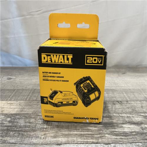 NEW - DEWALT 20V MAX Lithium-Ion 3.0Ah Battery with 12V to 20V MAX Charger