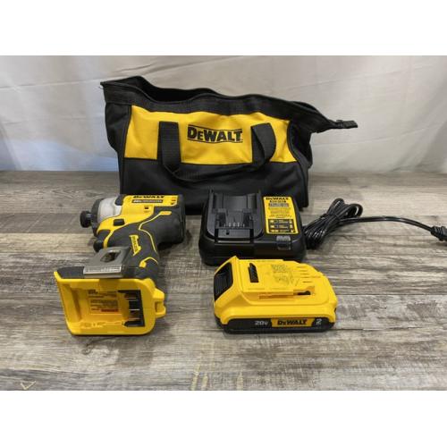 AS-IS DEWALT Atomic 20V Max Lithium-Ion Brushless Cordless Compact 1/4 in. Impact Driver Kit