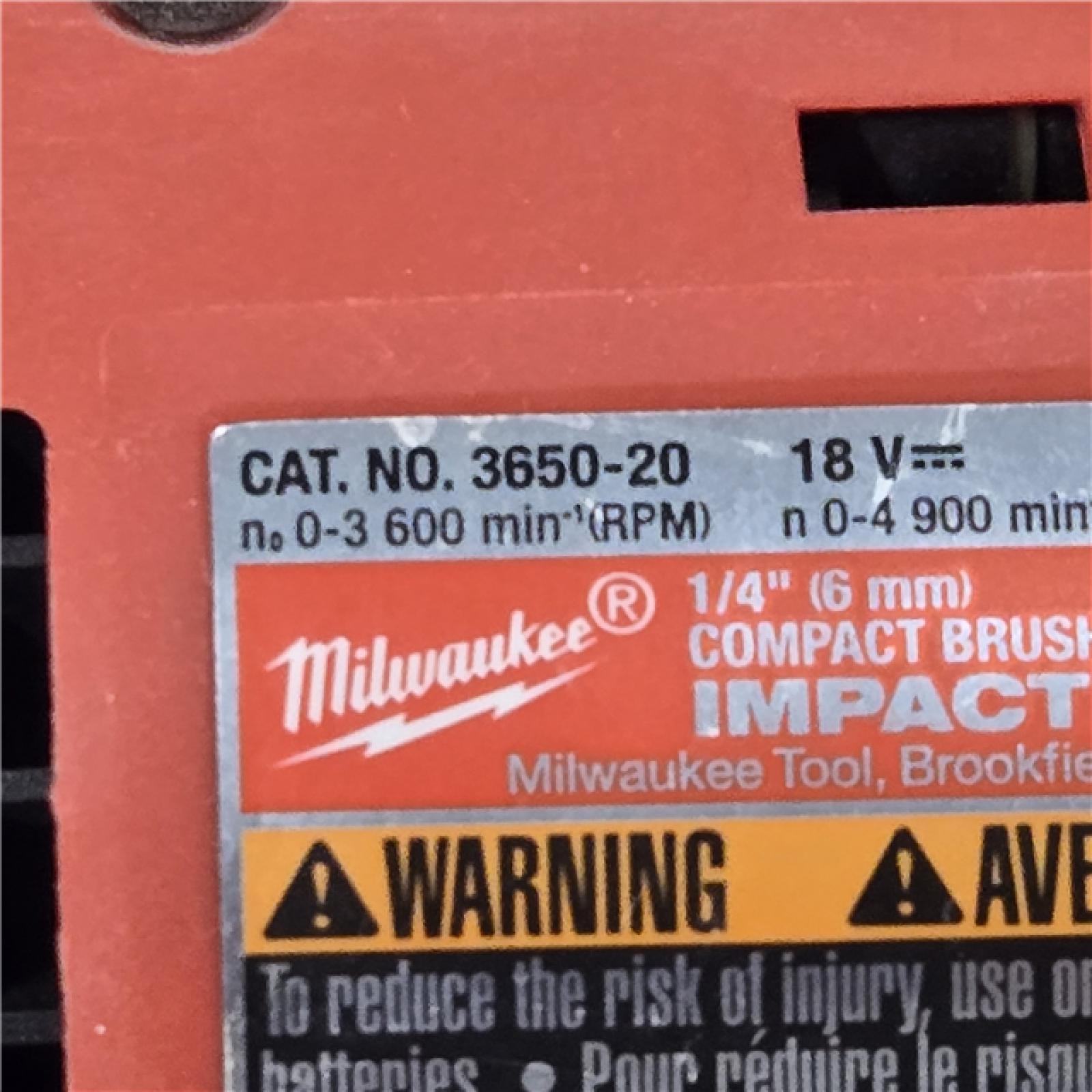 AS-IS Milwaukee M18 Compact Brushless 1/4  Hex Impact Driver Kit