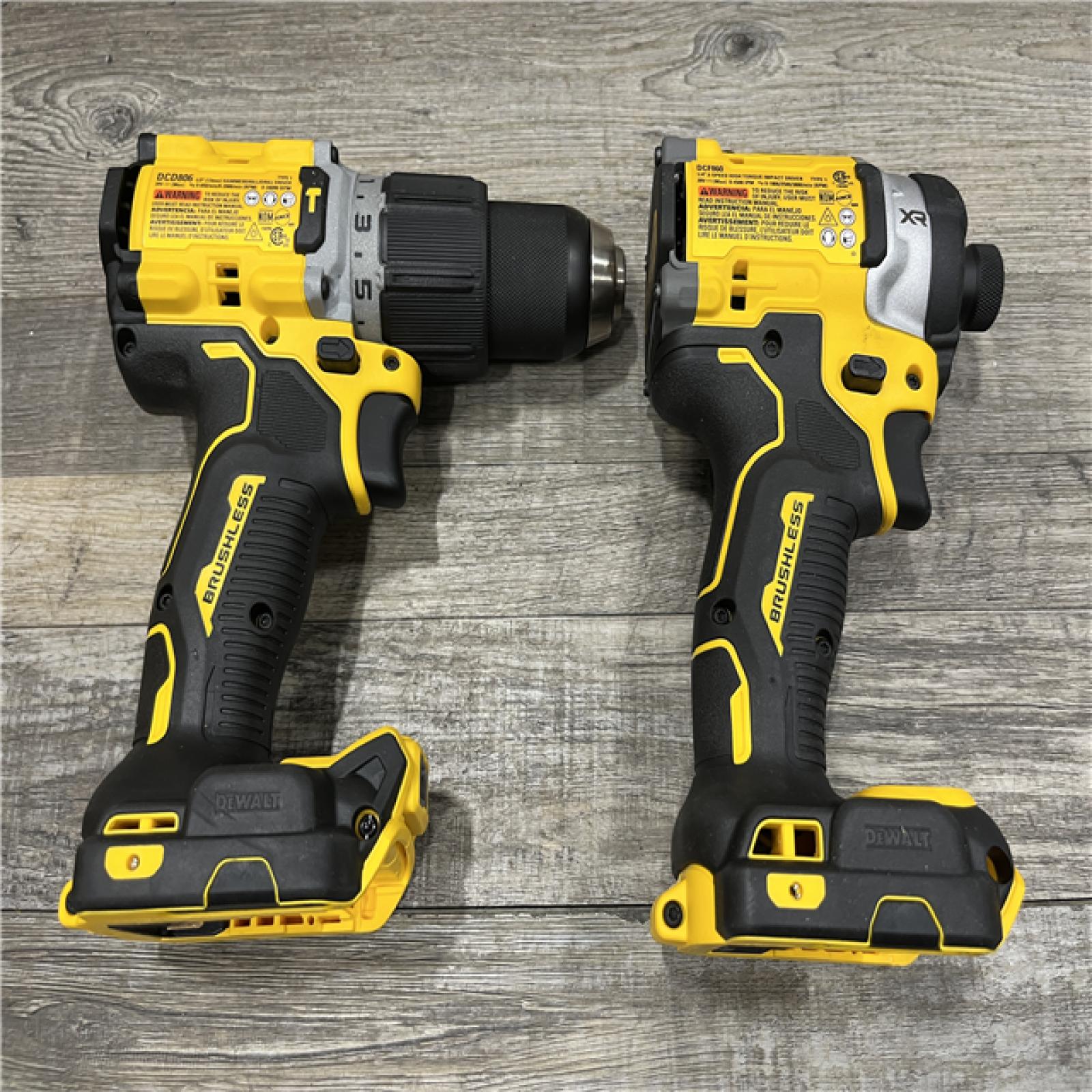 AS-IS DEWALT 20V XR Lithium-Ion Cordless 2-Tool Combo Kit