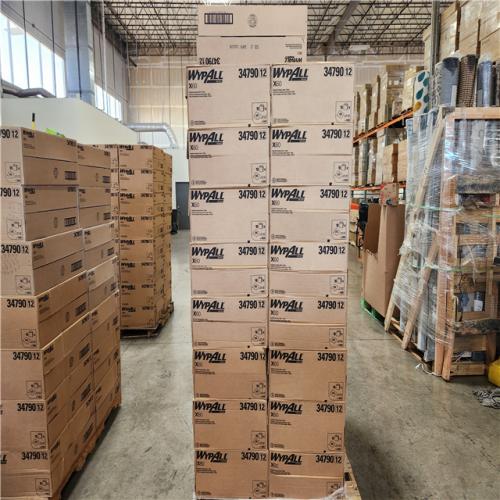 PHoenix Location NEW Wypall GeneralClean X60 Cloths Multi-Task Cleaning Wipes (34790), Strong and Absorbent Towels, White 126 Sheets Per Box Pallet (33-Boxes)