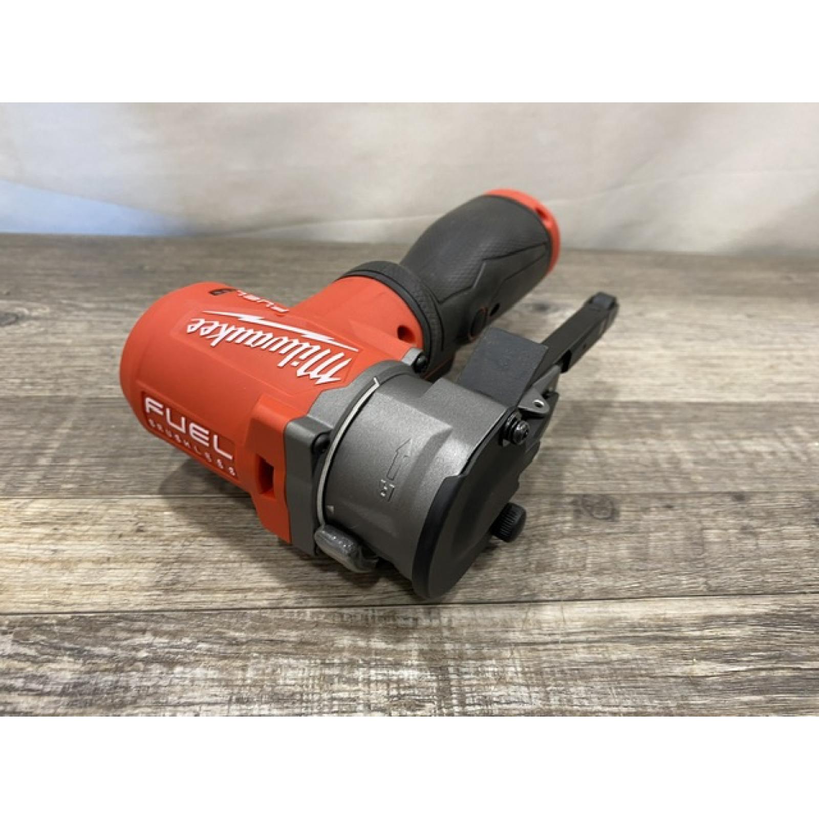 AS-IS Milwaukee FUEL 12V Lithium-Ion Brushless Cordless 3/8 in. x 13 in. Bandfile (Tool-Only)