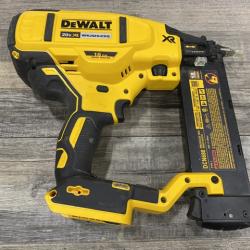 AS-IS DEWALT 20V MAX XR Lithium-Ion Electric Cordless 18-Gauge Brad Nailer (Tool Only)