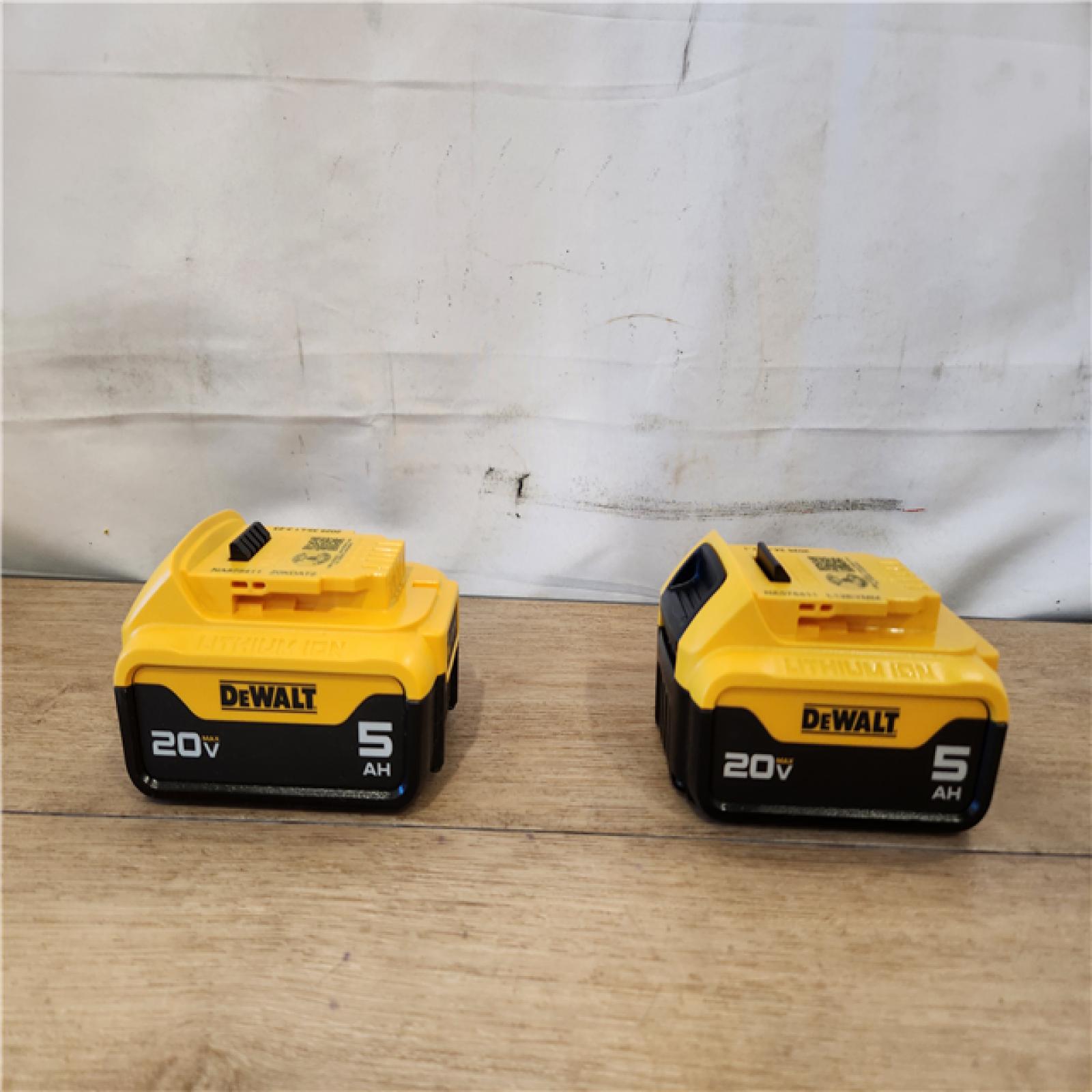 AS-IS- DEWALT 20V MAX Lithium-Ion 5.0Ah Battery (2-Pack)