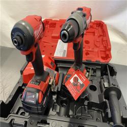 AS-IS - Milwaukee M18 FUEL 18V Lithium-Ion Brushless Cordless Hammer Drill and Impact Driver Combo Kit
