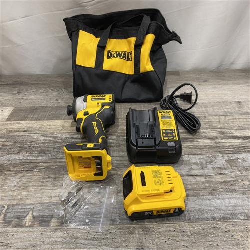 AS-IS DEWALT Atomic 20V Max Lithium-Ion Brushless Cordless Compact 1/4 in. Impact Driver Kit