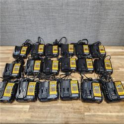 HOUSTON LOCATION - AS - IS DEWALT BATTERY CHARGER PACK QTY - 18