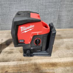 HOUSTON LOCATION - AS-IS Milwaukee Green 125 Ft. Cross Line and Plumb Points Laser Level Kit