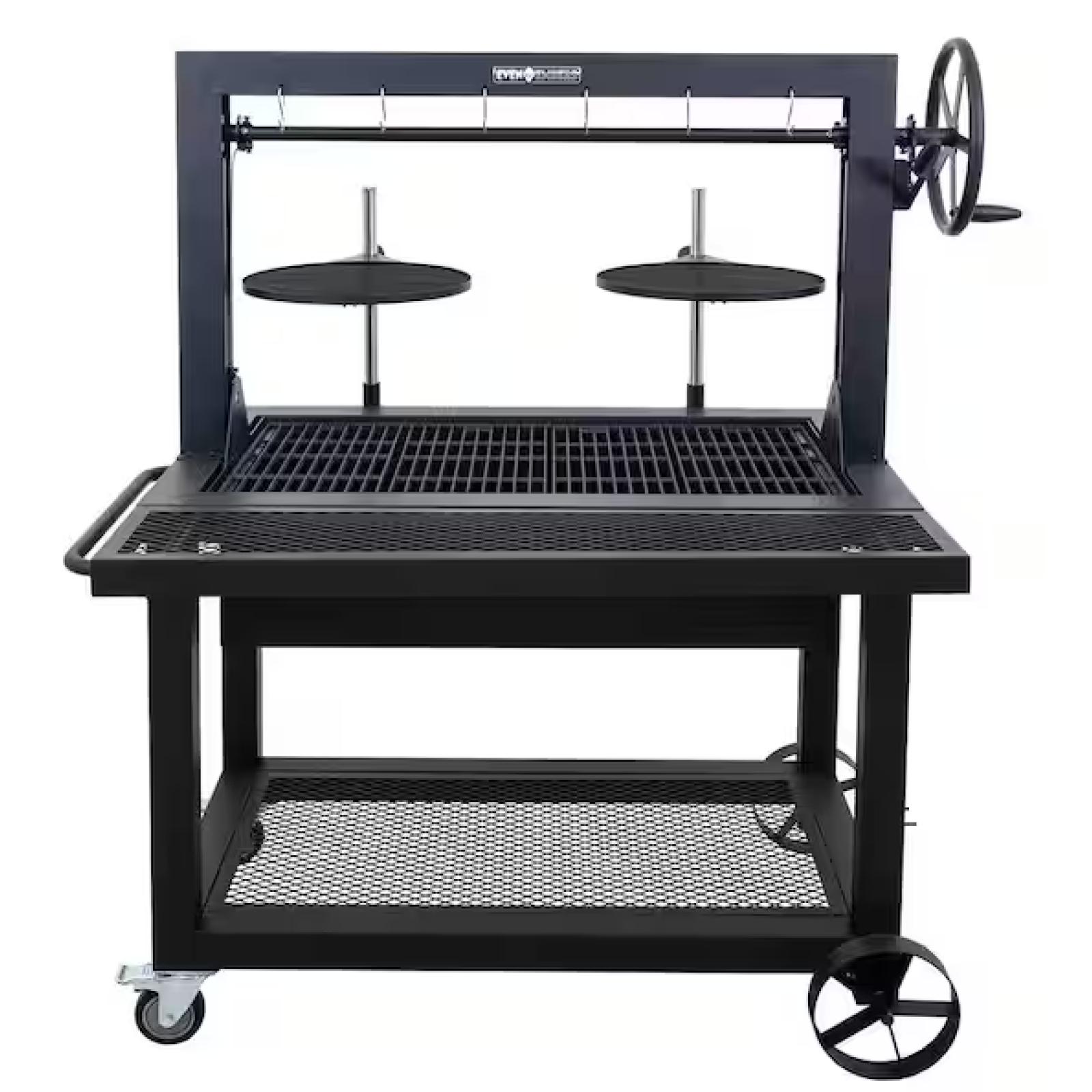DALLAS LOCATION- Even Embers Santa Maria Charcoal and Wood Grill in Black with Cover Included (3 UNITS)