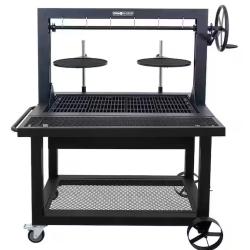DALLAS LOCATION- Even Embers Santa Maria Charcoal and Wood Grill in Black with Cover Included (3 UNITS)