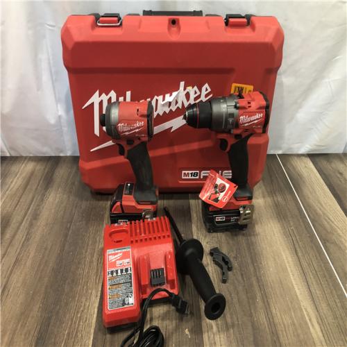 AS-IS Milwaukee FUEL 18V Lithium-Ion Brushless Cordless Hammer Drill and Impact Driver Combo Kit