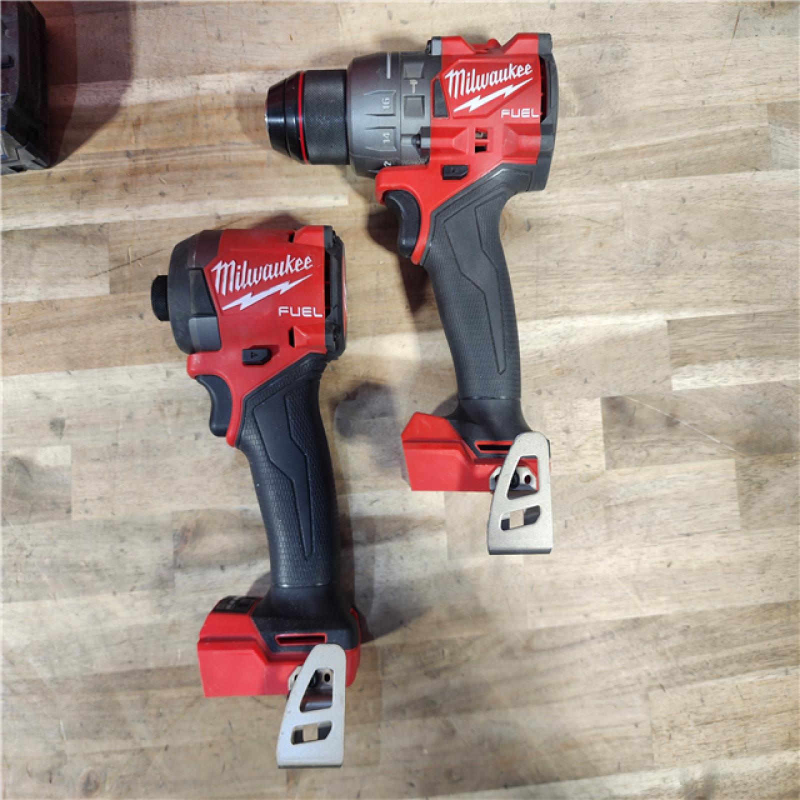 HOUSTON LOCATION - AS-IS MILWAUKEE FUEL 18V Lithium-Ion Brushless Cordless Hammer Drill and Impact Driver Combo Kit (2-Tool) with 2 Batteries