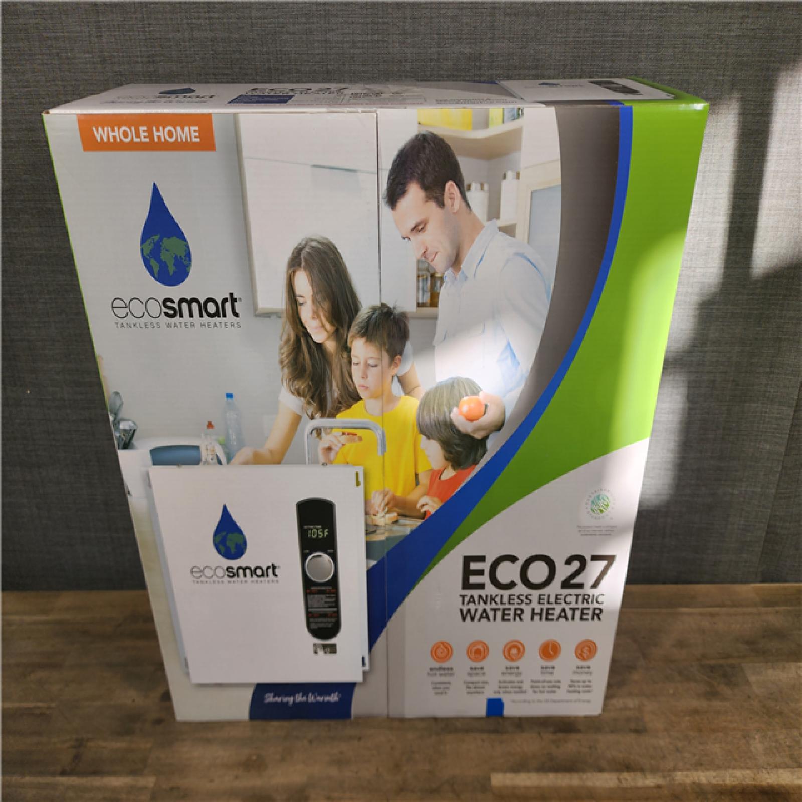 HOUSTON LOCATION - AS-IS (NEW) ECOSMART ECO27 TANKLESS ELECTRIC WATER HEATER