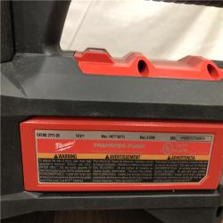AS-IS Milwaukee M18 18-Volt 1/4 HP Lithium-Ion Cordless Transfer Pump (Tool Only)