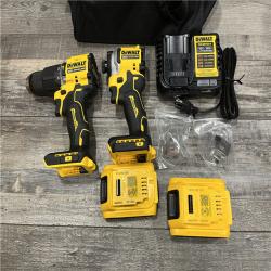 AS-IS DEWALT ATOMIC 20V MAX Lithium-Ion Cordless 2-Tool Combo Kit