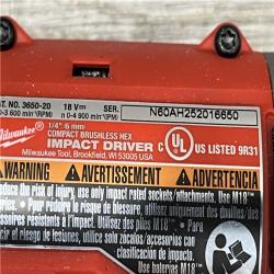 AS-IS Milwaukee 18V Lithium-Ion Brushless Cordless Compact Drill/Impact Combo Kit