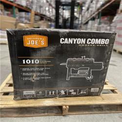 DALLAS LOCATION - OKLAHOMA JOE'S Canyon Combo Dual Fuel 3-Burner Propane Gas and Charcoal Smoker