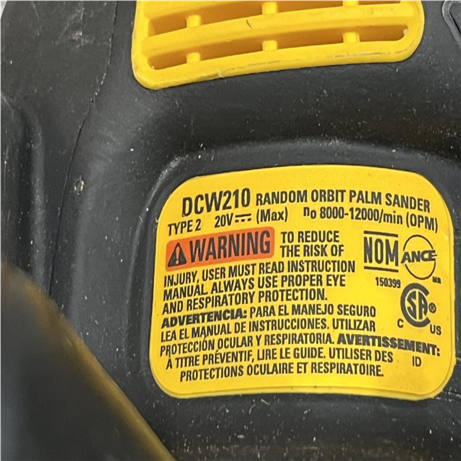 AS-IS DEWALT 20V MAX XR Cordless Brushless 5 in. Random Orbital Sander (Tool Only)