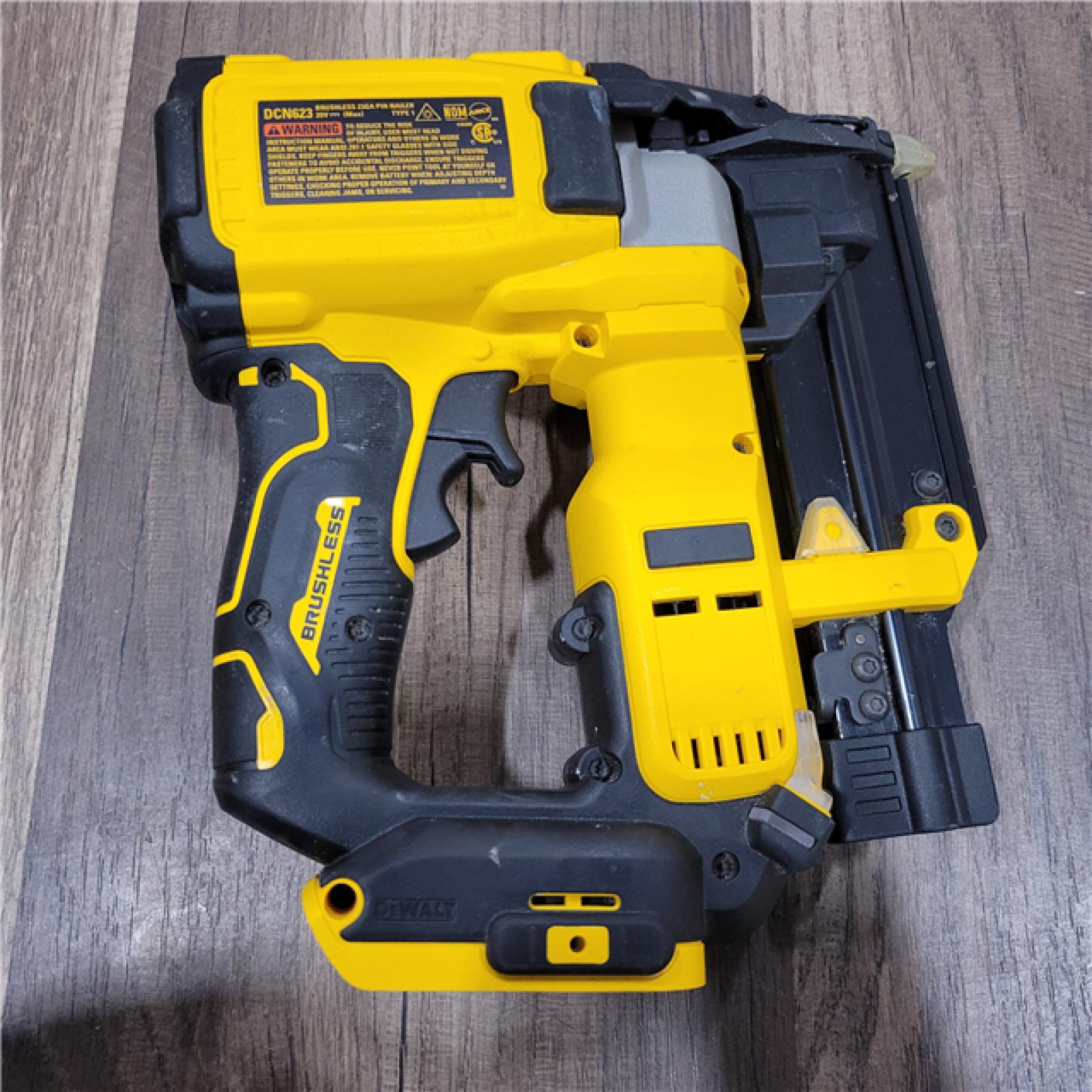 AS-IS DeWalt 20V MAX 23 Ga. Cordless Compact Pin Nailer Tool Only 20 V