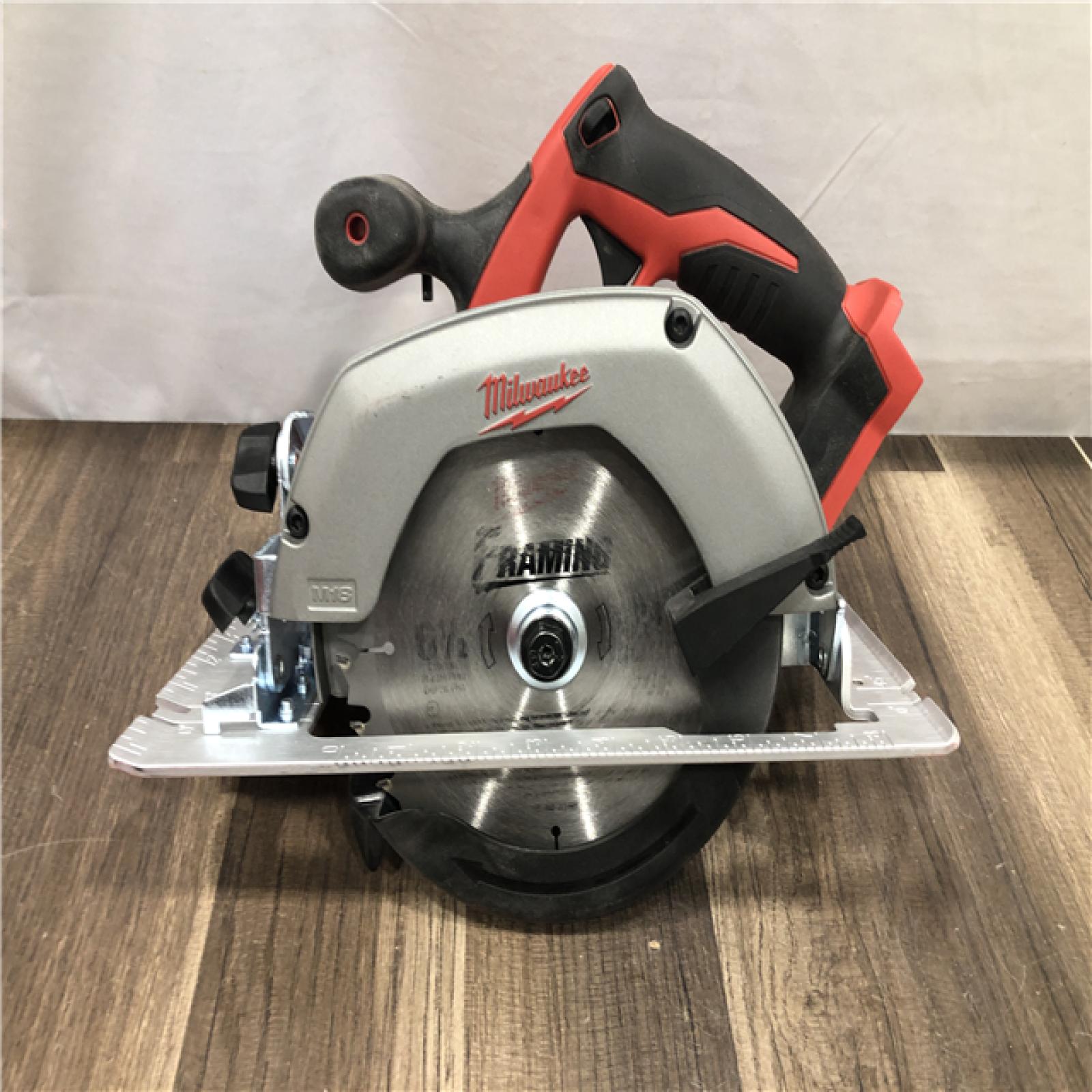 AS-IS Milwaukee 18V Lithium-Ion Cordless 6-1/2 in. Circular Saw (Tool-Only)