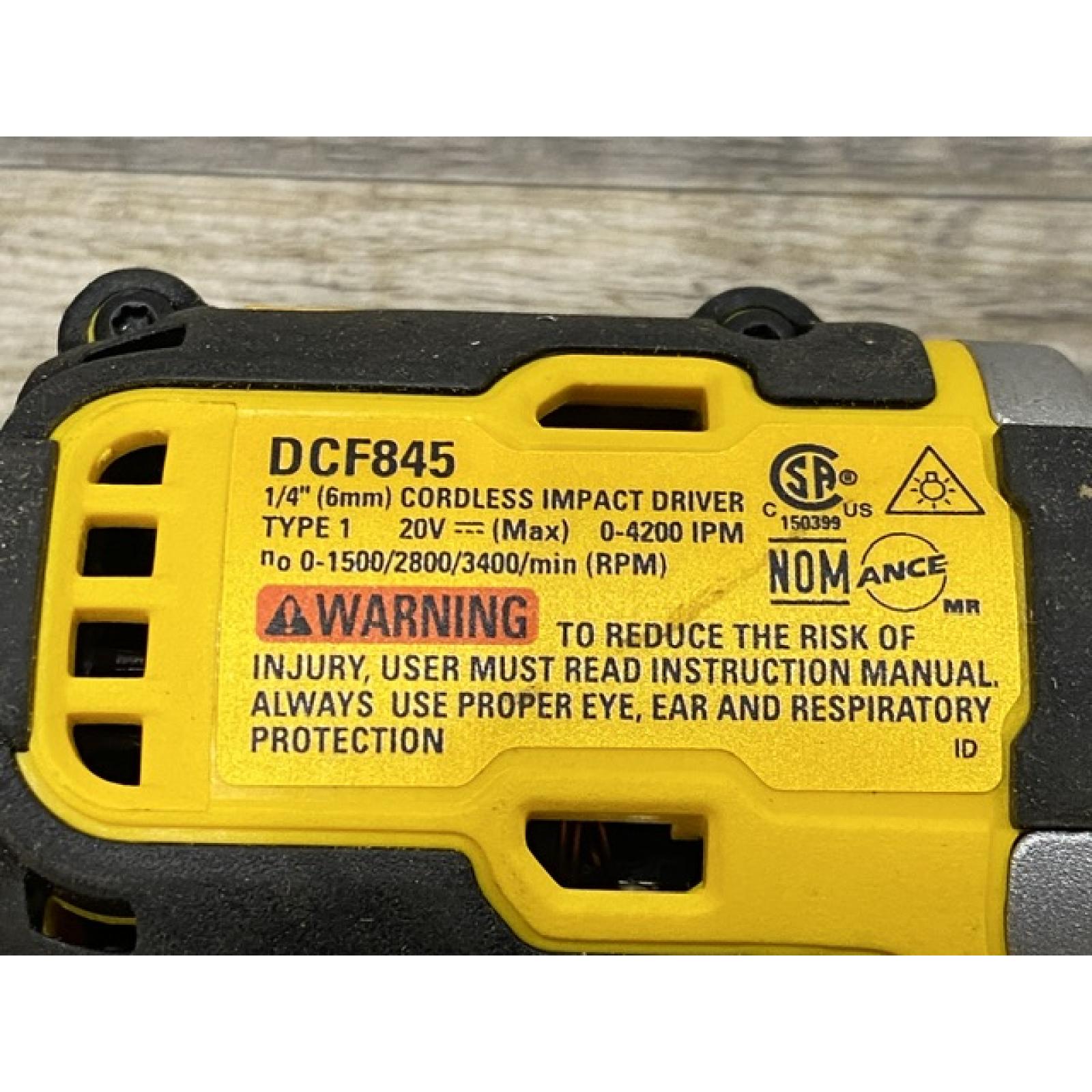 AS-IS DEWALT 20-Volt Maximum XR Lithium-Ion Cordless Brushless 1/4 in. 3-Speed Impact Driver Kit