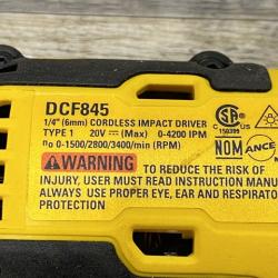 AS-IS DEWALT 20-Volt Maximum XR Lithium-Ion Cordless Brushless 1/4 in. 3-Speed Impact Driver Kit