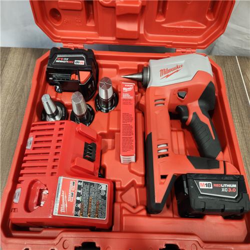 AS-IS- Milwaukee M18 18-Volt Propex Expansion Tool W/ Batteries