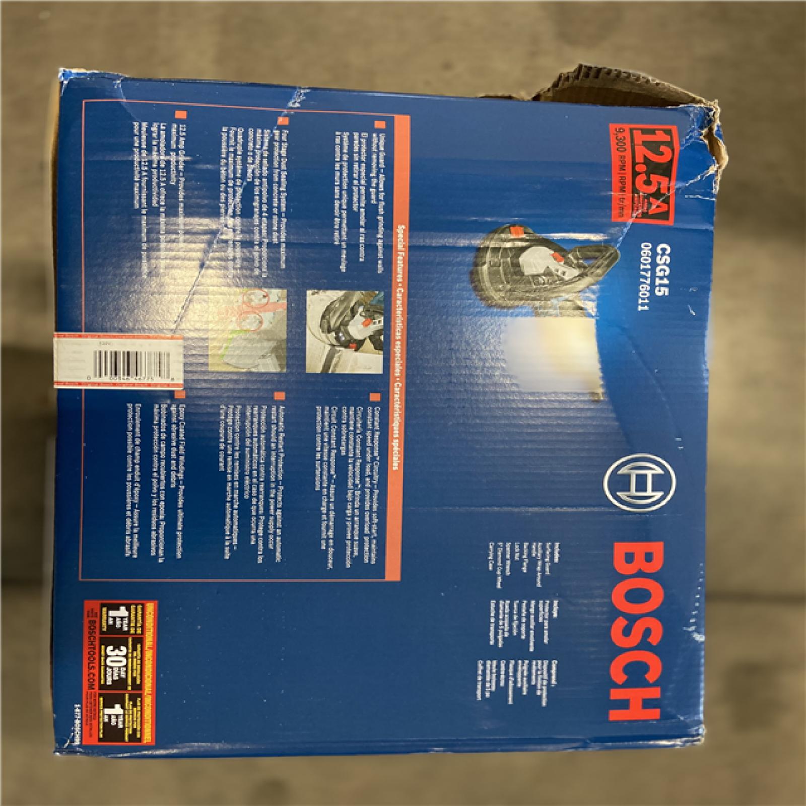 AS-IS - Bosch 12.5 Amp Corded 5 in. Concrete Surfacing Grinder