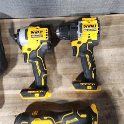 HOUSTON LOCATION - AS-IS DeWalt 20V MAX ATOMIC Cordless Brushless 4-Tool Combo Kit