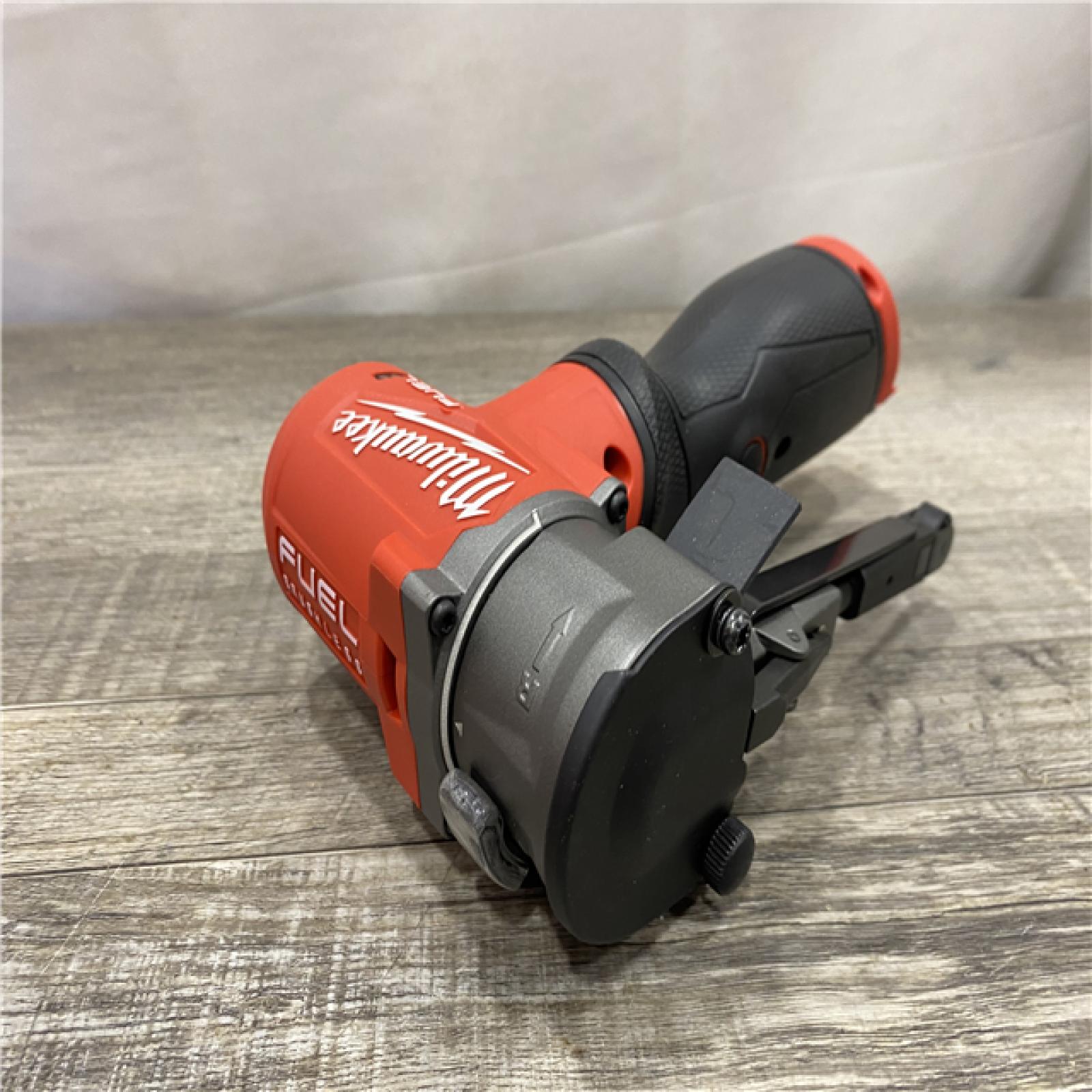 AS-IS Milwaukee FUEL 12V Lithium-Ion Brushless Cordless 3/8 in. x 13 in. Bandfile (Tool-Only)