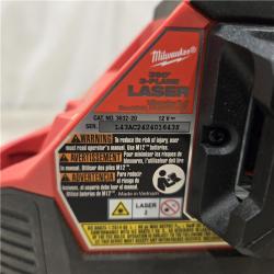 AS-IS Milwaukee-3632-21 M12 Green Beam Laser 360° 3-Plane Kit
