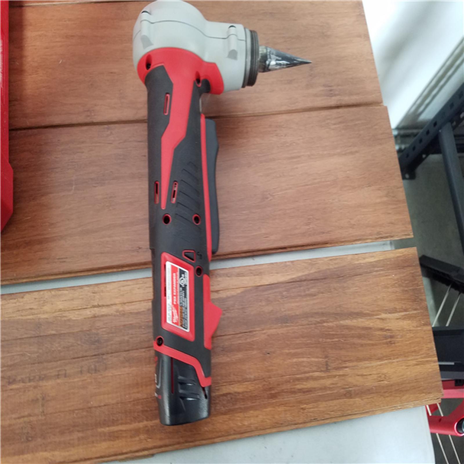 California AS-IS Milwaukee M12 Pex Expander Kit  Includes (1) Battery  Charger & Hard Case